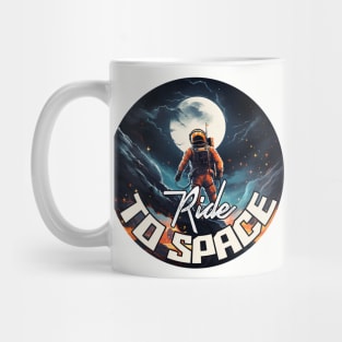 Cosmic Inspiration: Astronaut's Motivational Journey to the Stars Mug